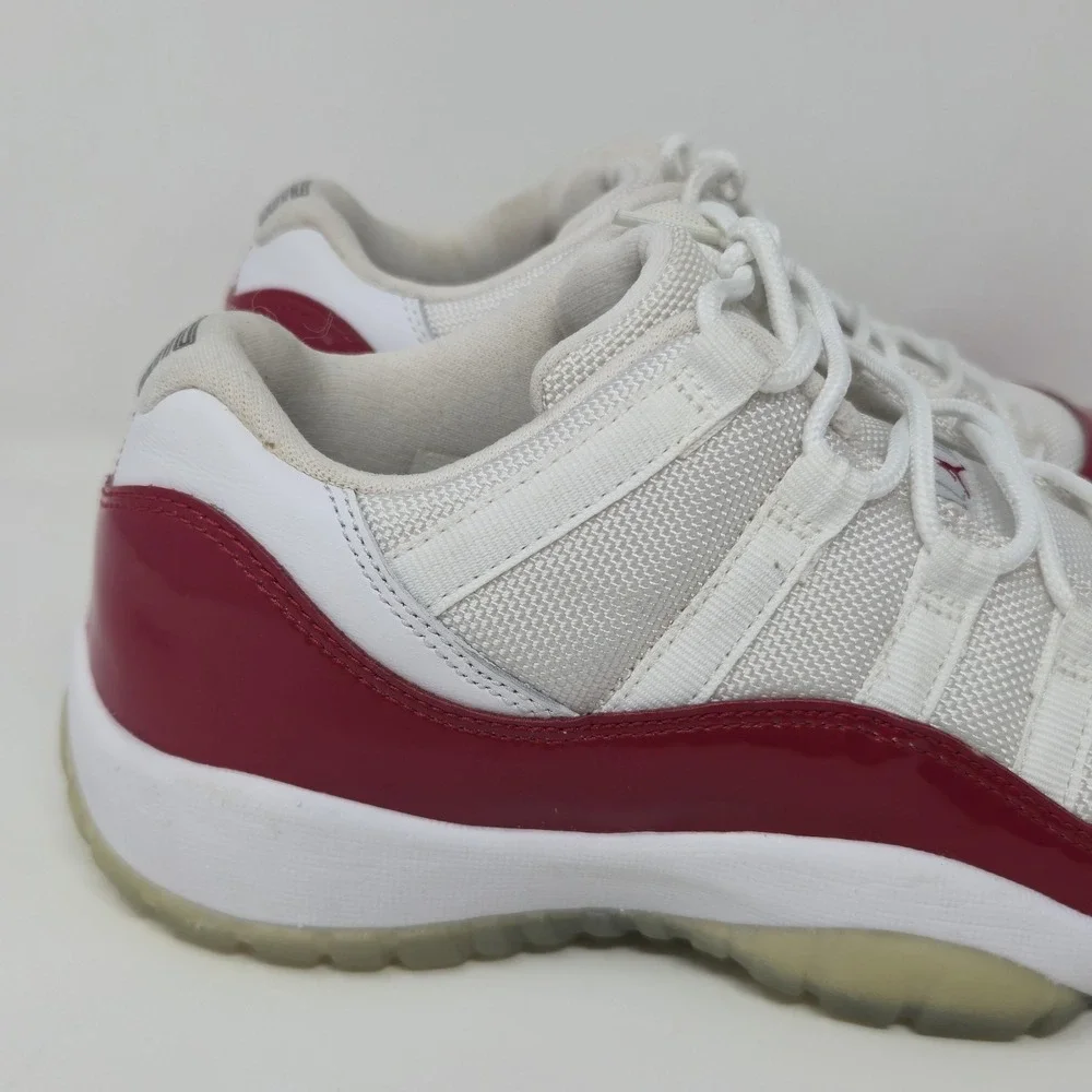 Air Jordan‎ 11 Retro Low Cherry 2016 White Red 528896-102 Size 7Y GS Women 8.5